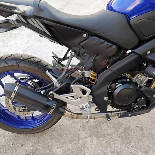 Exhaust Header Mid Link Pipe With Muffler For Yamaha MT15 YZFR15 YZFR125 17-24 - Picture 2 of 10