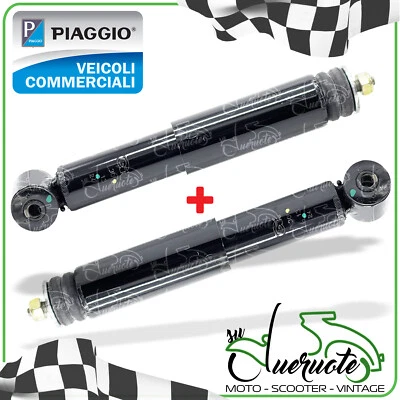 Amortisseurs Arrière Pour Piaggio APE CAR 220 Noir Paire - Photo 1/2