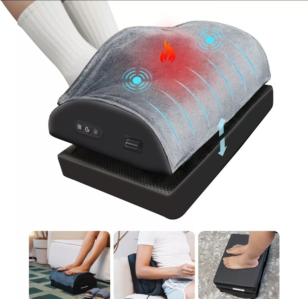 Foot Rest Under Desk at Work, Heated Under Desk Foot Stool - Snailax