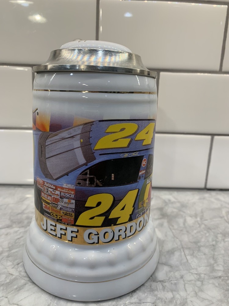 Vintage Jeff Gordon Nascar Special-Edition Stein Mug Race Car