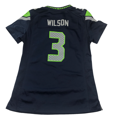 Nike NFL Seattle Seahawks Jersey Blue #3 WILSON Super Bowl XLIX