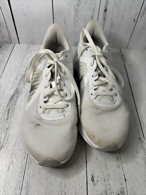 Nike Womens Downshifter 10 CI9984-100 White Running Shoes Sneakers Size 6.5