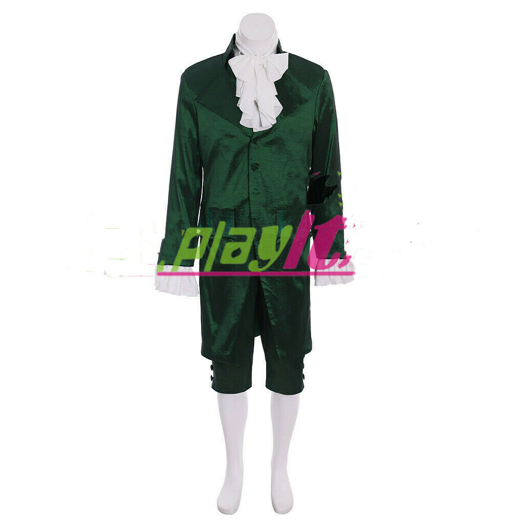 Musical Hamilton Lin-Manuel Miranda Verde Traje Cosplay Disfraz Teatro Disfraz