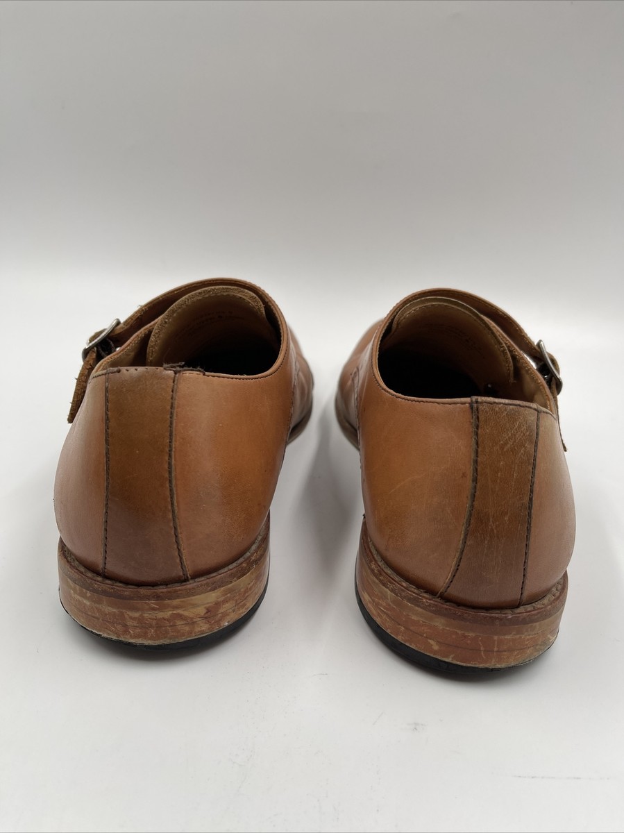 Warfield & Grand Double Monk Strap Leather Dress Shoes Reed 70932 Men\'s Size 8.5 Warfield & Grand Double Monk Strap Brown Leather Dress Shoe  main image 2