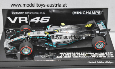 Mercedes W08 2019 Valentino ROSSI Ride Swop 10th December VALENCIA 1:43