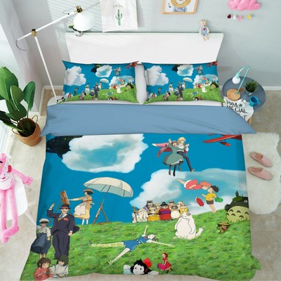 3d Spirited Away 514 Japan Anime Bed Pillowcases Quilt Duvet Cover