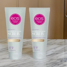 2-Pack Eos Cashmere Skin Collection Pre-Shave Scrub- Vanilla Cashmere Scented