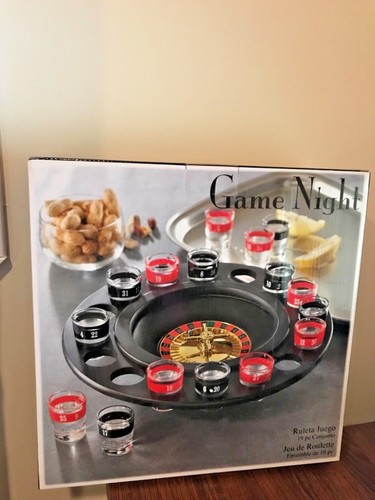 Schnapsglas Roulette Trinkspiel Set (2 Kugeln & 16 Gläser) Spieleabend Neu - Bild 2 von 3