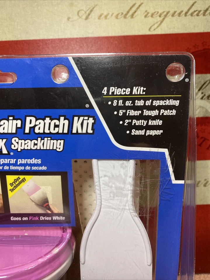 NUEVO Kit de parches de reparación de pared Dap 12345 con DryDex Spackling blanco KIT 7126832 Foto 3 de 4