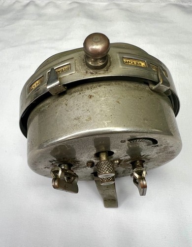 1920 Westclox Baby Ben Peg Leg Alarm Clock 20th Century Antique Nickel Finish. - Afbeelding 8 van 11