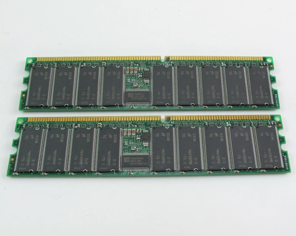Lot of (2) Wintec RAM 35942582L- 512MB 32X8 ECC - PC2100 DDR266 Memory- 184 Pin - Image 2 of 4