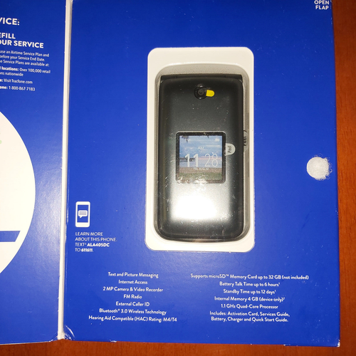 TracFone Alcatel My Flip MyFlip Prepaid Basic 4G Cell Phone NEW - Picture 2 of 4