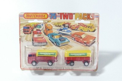 Matchbox 75  Two  Pack Modell-Nr. TP-1 Mercedes Truck & Trailer
