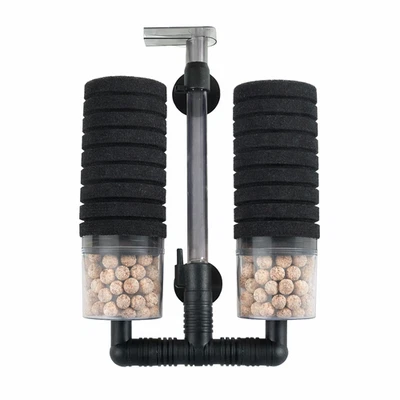 Doppel Schwammfilter Aquarium bis 200L Biofilter Luftheber NSF-Maxbio