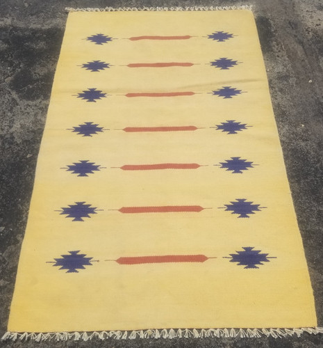 Vintage Handmade Traditional Beautiful Afghan Kilim Floor Rug Carpet 141x87 cm