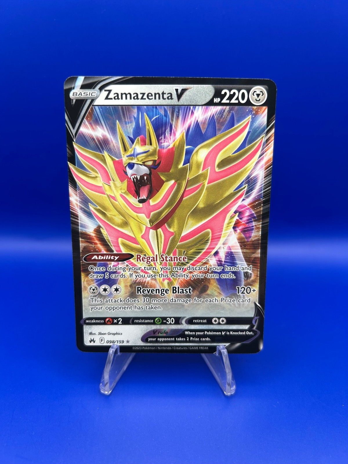 Zamazenta V 98/159 - SWSH: Crown Zenith Pokemon TCG