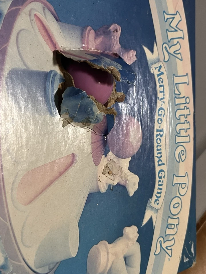 Vintage My Little Pony Merry Go Round Game Incomplete Used Hasbro Milton Bradley - Image 2 of 4