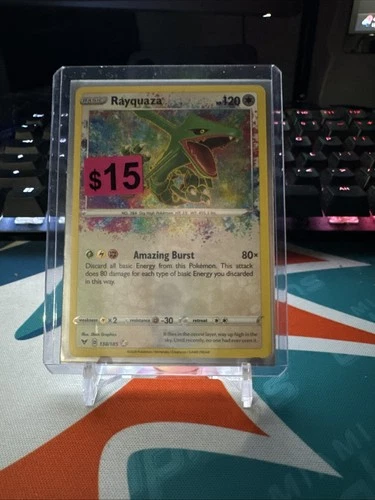 Rayquaza: 2020 Pokemon Vivid Voltage Rayquaza 138/185 Amazing Rare Holo NM