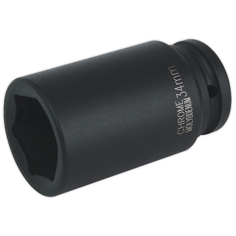 Sealey Impact Socket 34mm Deep 3/4""sq Drive