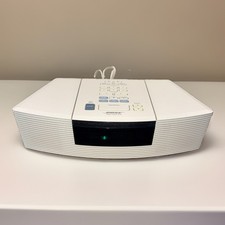 Bose AWRC-1P Wave Radio CD Player AM/FM Alarm Clock White Tested - No Remote