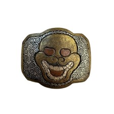 Vintage Skull Belt Buckle Old Antique Piece In Beautiful Collection Piece