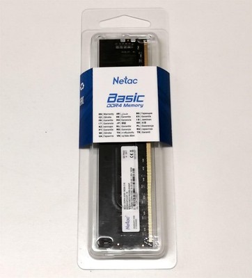 Netac Basic 16GB DDR4 3200Hz UDIMM CL16 Desktop Memory 288 Pin HP24D4U7S8MD-8
