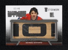 2015 Leaf ITG Stickwork Game-Used Stick Silver 2/40 Serge Savard #GUS-67 HOF 2po