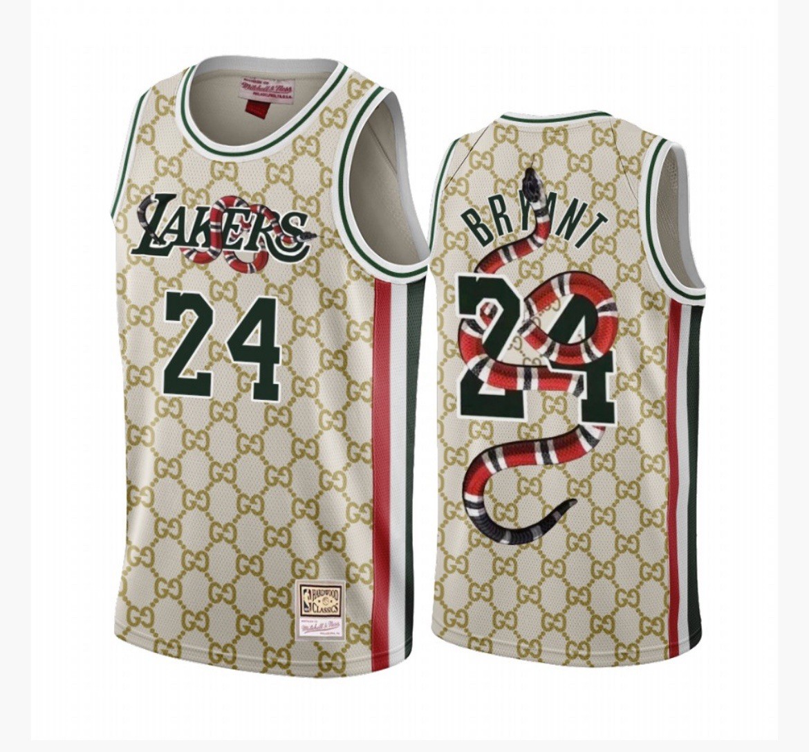 NBA Lakers X Gucci Kobe Bryant Mamba Mentality #24 Yellow