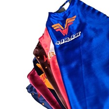 Personalised Satin Superhero Cape Girls and Boys Birthday Gifts for Children