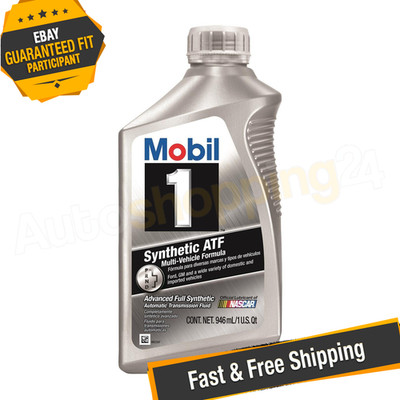 Mobil 1 112980 Synthetic ATF, 1 Quart - Single