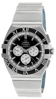 Omega Constellation Double Eagle 41mm Chrono Black Dial Watch 1519.51.00