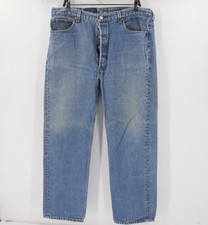 Vintage Levis 501xx Jeans Mens 30 L30 Button Fly Made in USA Blue Denim Cotton
