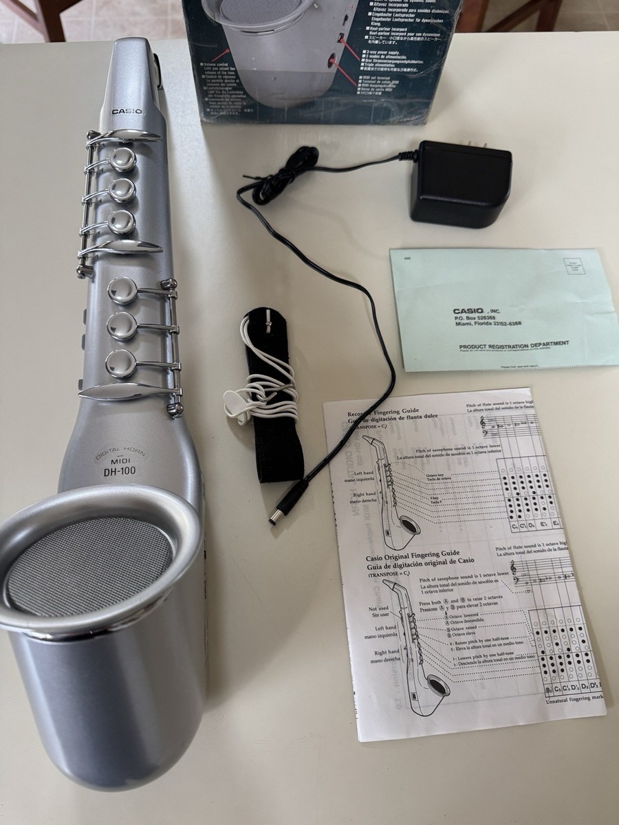 Vintage Casio DH-100 Digital Horn/Electronic Saxophone W/Box