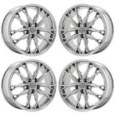 19 20 Corvette C8 Bright Chrome Wheels Rims Factory Oem Set 8057 8058 Exchange