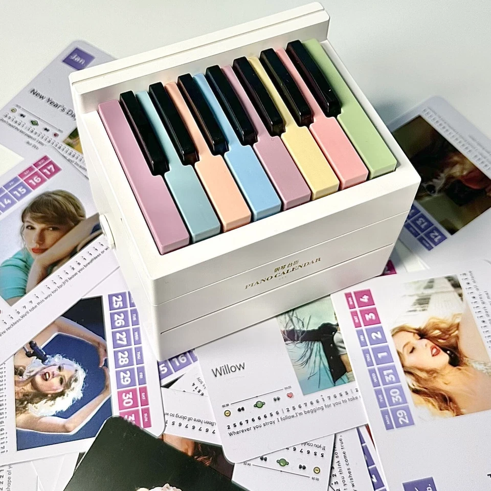 T-Swizzle Piano Calendar 2025 Music Sheets Toy Piano Included Berry Fanatics - Image 4 of 4