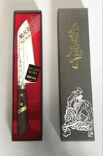  Echizen Cutlery Handmade 30cm Forged Santoku Knife Hammered DP