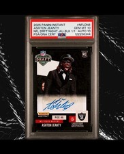 2025 Panini Instant Ashton Jeanty Draft Night Auto 1/1 Black PSA 10 RCA
