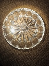 2er Set Kristallglas Teller / kleine Schalen – geschliffen – Vintage