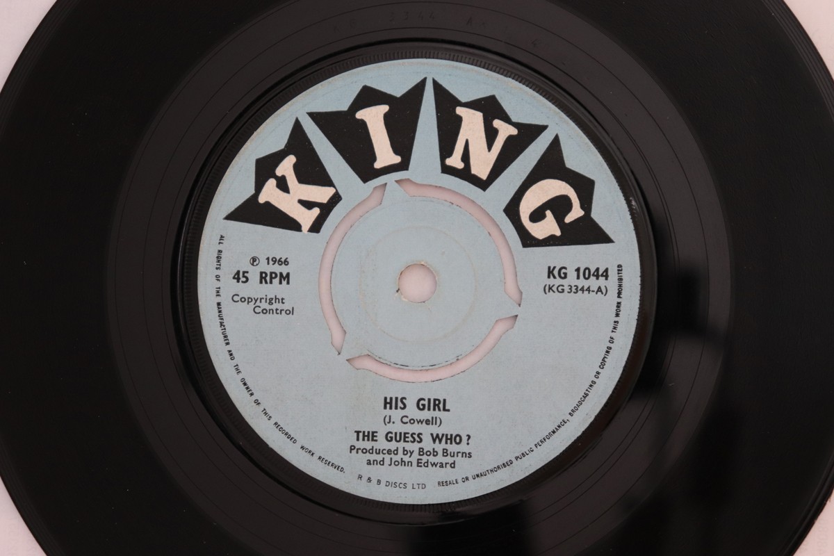 英7” Guess Who His Girl / Its My Pride KG1044 King Records /00080 7