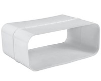 Flachkanal 222X89Mm Verbinder MuldenlüFter ÜBerschieb-Muffe Tischhaube KüChe