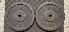 Billard Barbell Dimpled Thick Plates 25lb Pair 