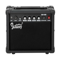 20W Amplifier Portable Guitar Amp for Electric Guitar Powerful Sound Black