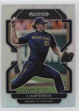 2022 Panini Prizm Draft Picks Silver Prizm Liam Simon #PDP166 fm0