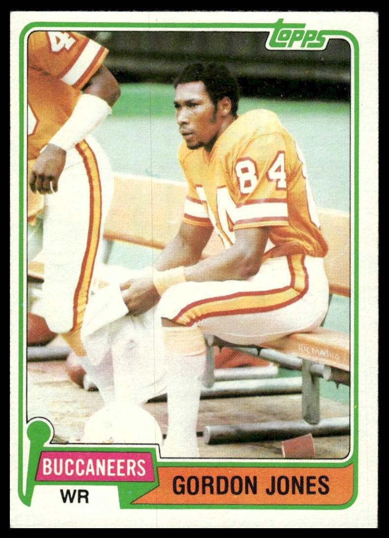 Gordon Jones RC 1981 Topps #108 Tampa Bay Buccaneers