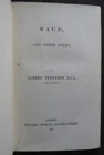 ALFRED, LORD TENNYSON ~1855~ MAUD & CHARGE LIGHT BRIGADE Poems 1st/1st