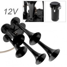 12V 185db Super Loud Five Trumpet Air Horn with Compressor fot Truck Vehicle Car