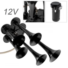 12V 185db Super Loud Five Trumpet Air Horn with Compressor fot Truck Vehicle Car