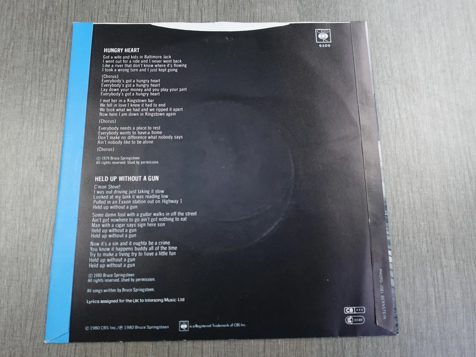 Bruce Springsteen HUNGRY HEART 1980 UK 7" P/S  PLAYS MINT HEAR - Image 4 of 4