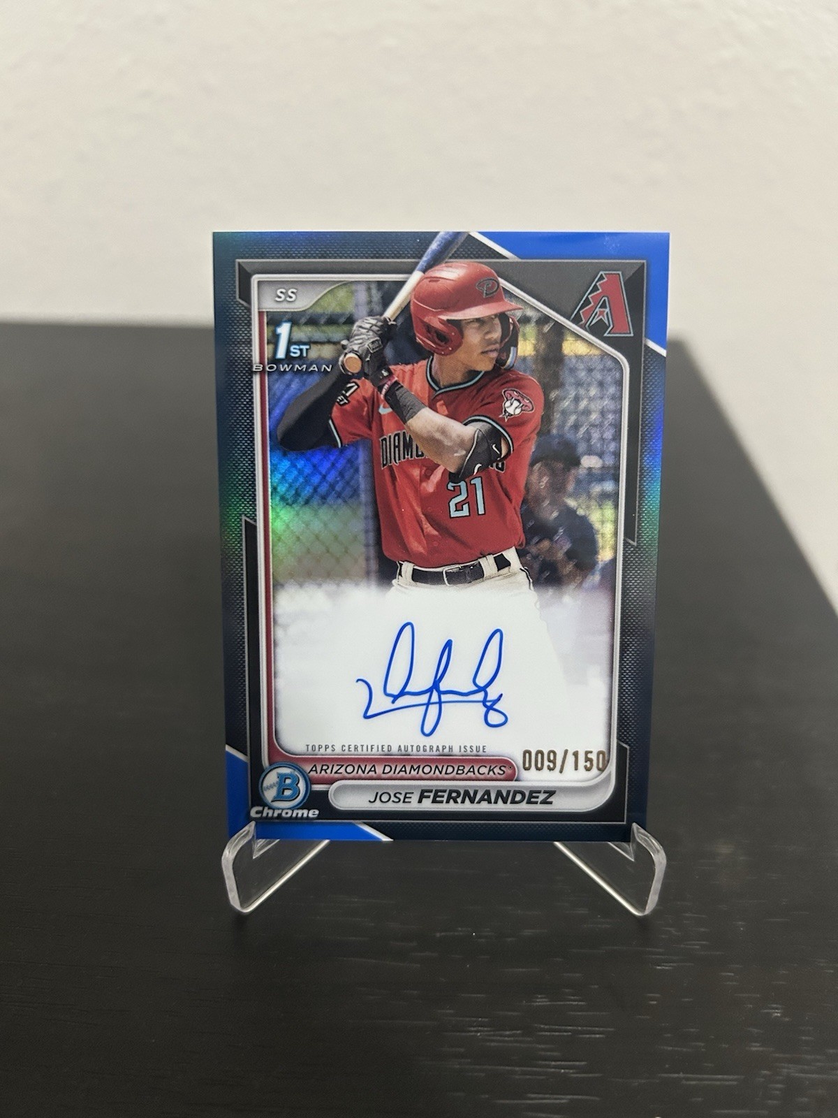 2024 Bowman Chrome Prospect Auto Jose Fernandez CPA-JF TRUE  Blue Refractor /150