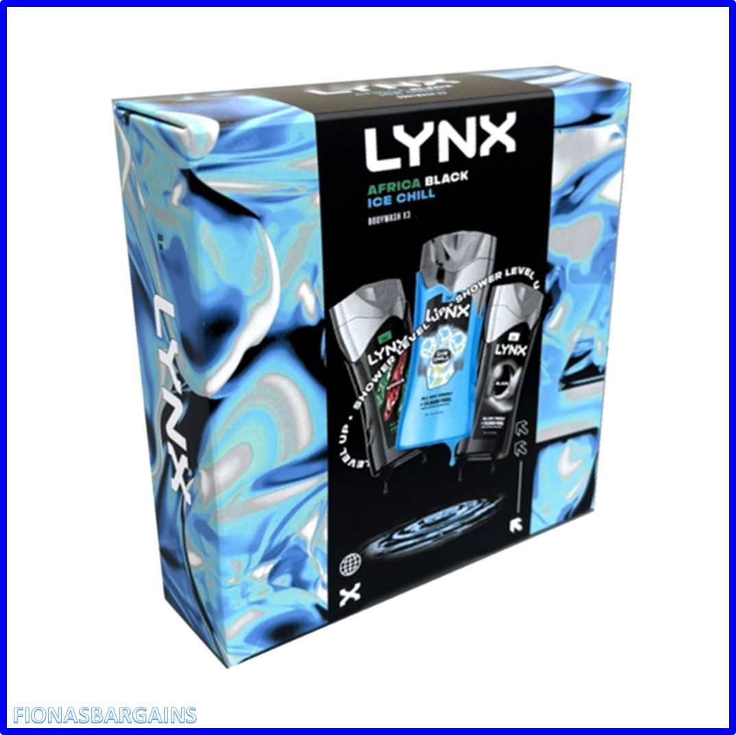 Lynx Gift Box Set Fragrance Squad Bodywash Goals Icons Africa Washbag ...